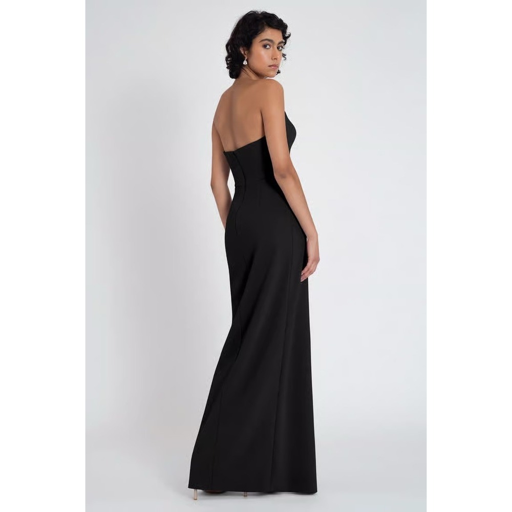 NWT JENNY YOO Stevie Bridesmaid Holiday NYE Dress Black Size 8 Black Tie Formal - Picture 2 of 10